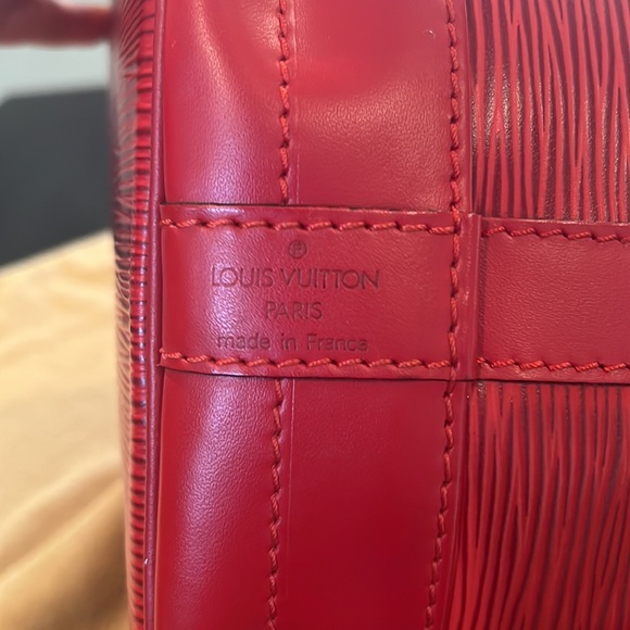 Authentic Louis Vuitton Red Epi Bag - Picture 10 of 14